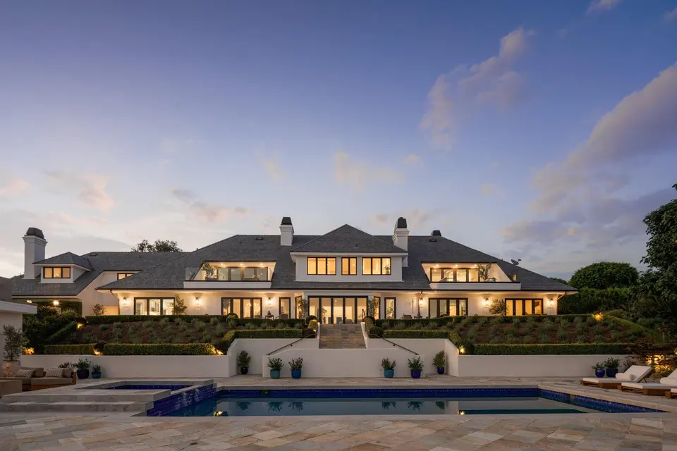 The estate at twilight