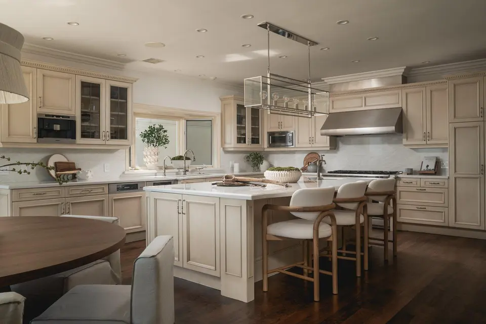 The kitchen island