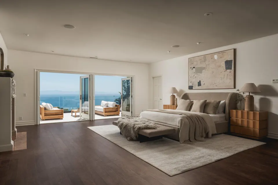 Open doors and a coastal horizon