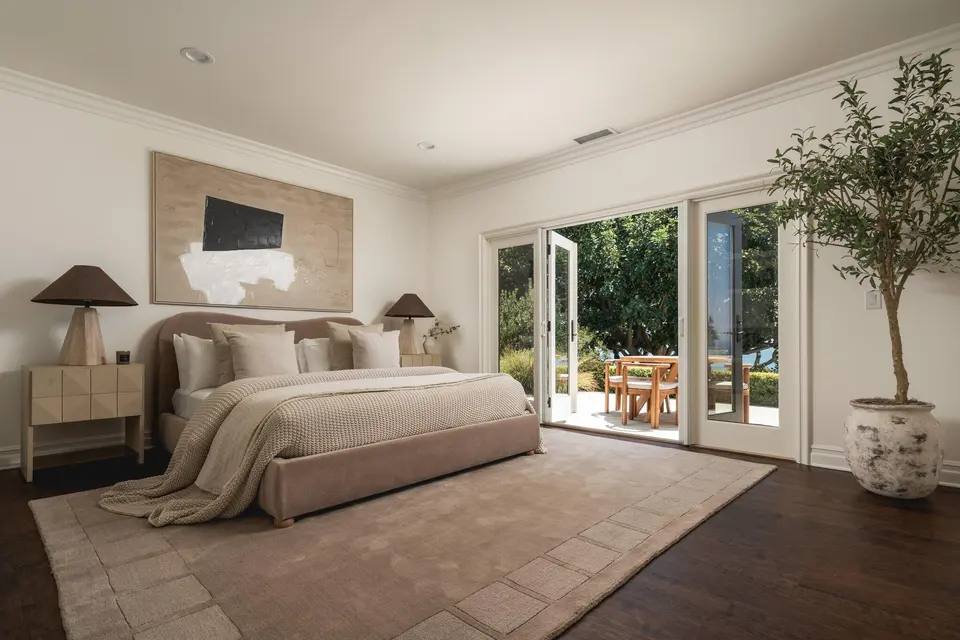 A bedroom and private terrace
