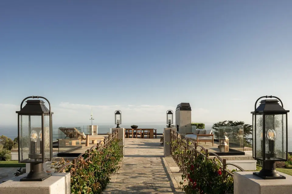 The ocean-facing terrace