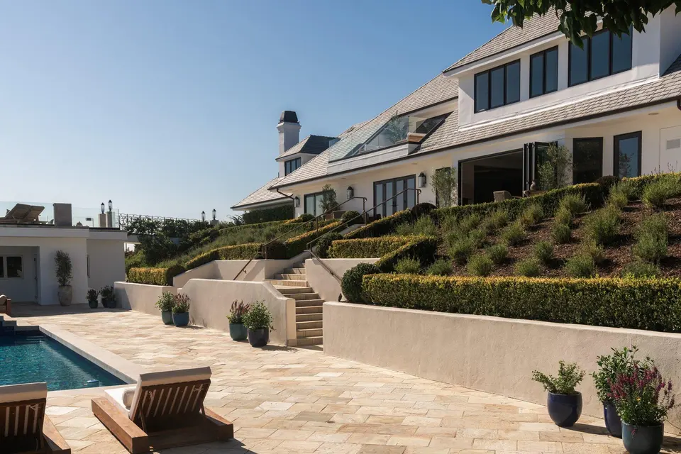 Poolside terraces
