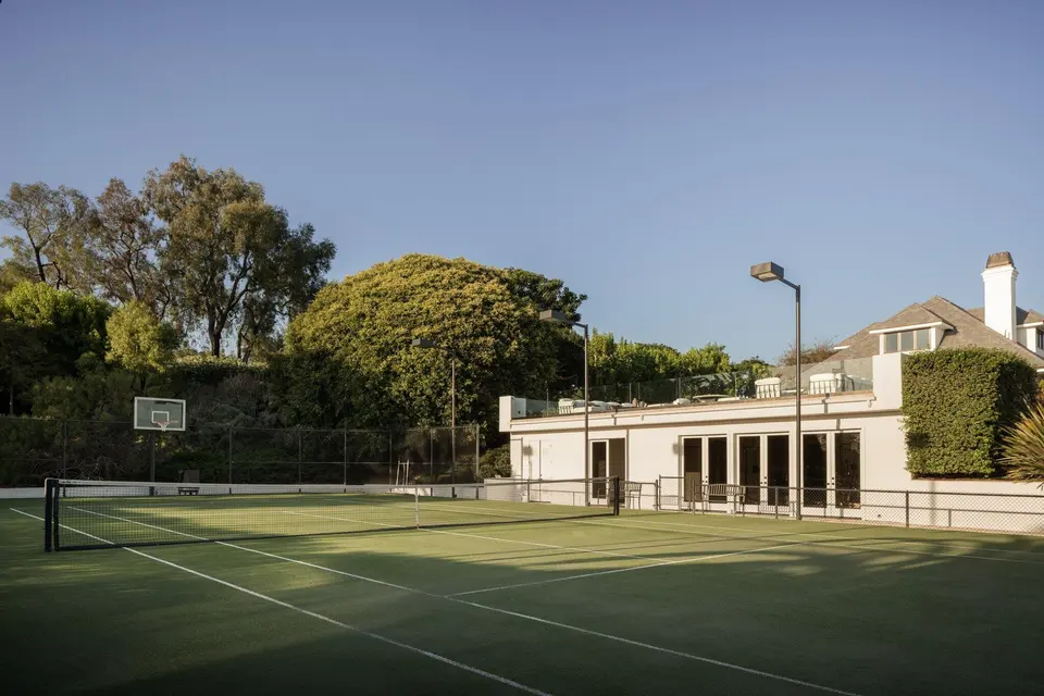 The court and pavilion