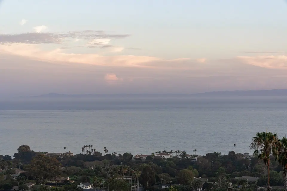 The Santa Barbara coastline
